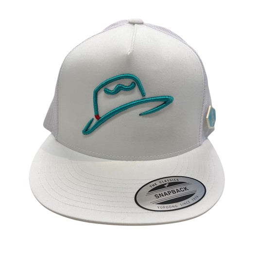 Arctic Hatters Neon Cutters White Trucker Hat