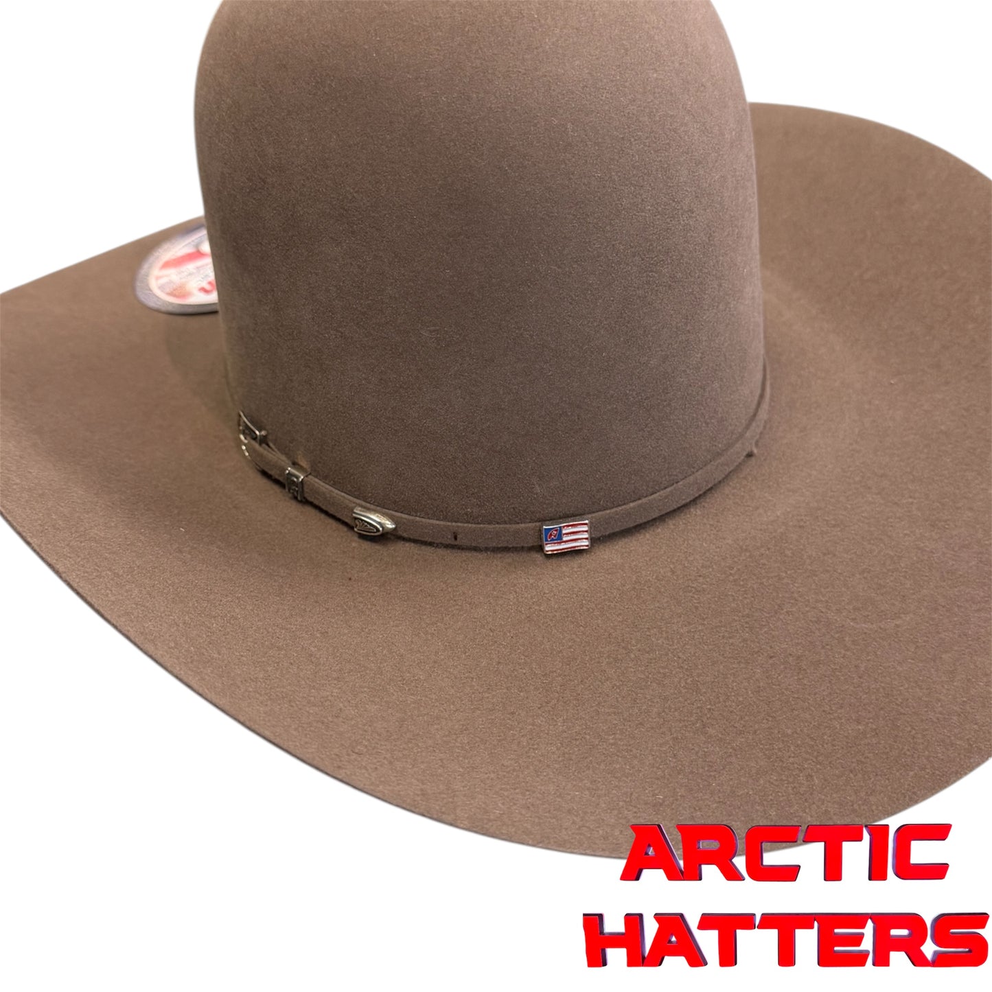 American Hat 100X Pecan Felt Hat 6" Open Crown