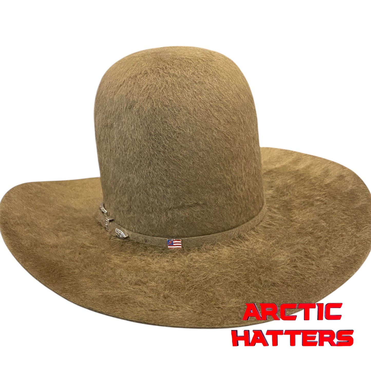 American Hat 20X Pecan Grizzly Felt Hat 7" Tall Crown