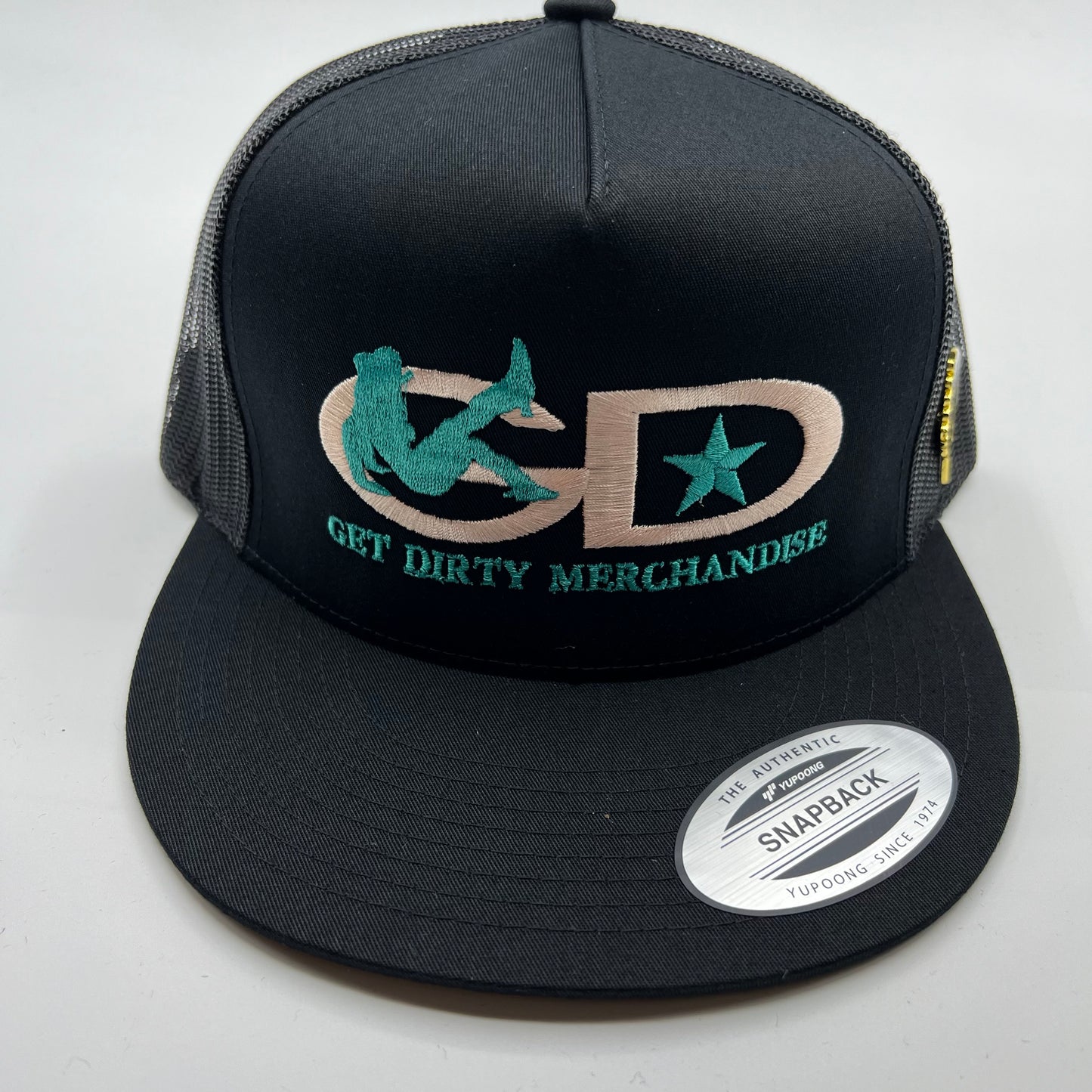 Gorra trucker negra Get Dirty Merchandise Beta RG/TL