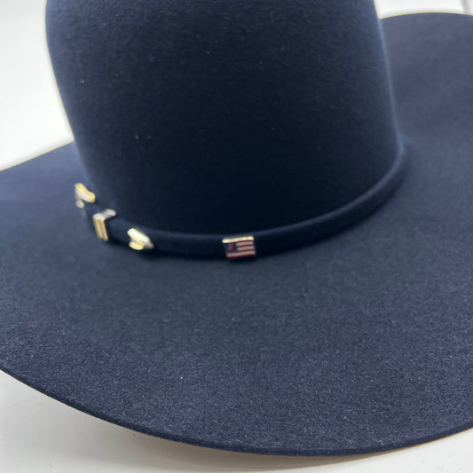 American Hat 10X Midnight Blue Felt Hat 6" Open Crown