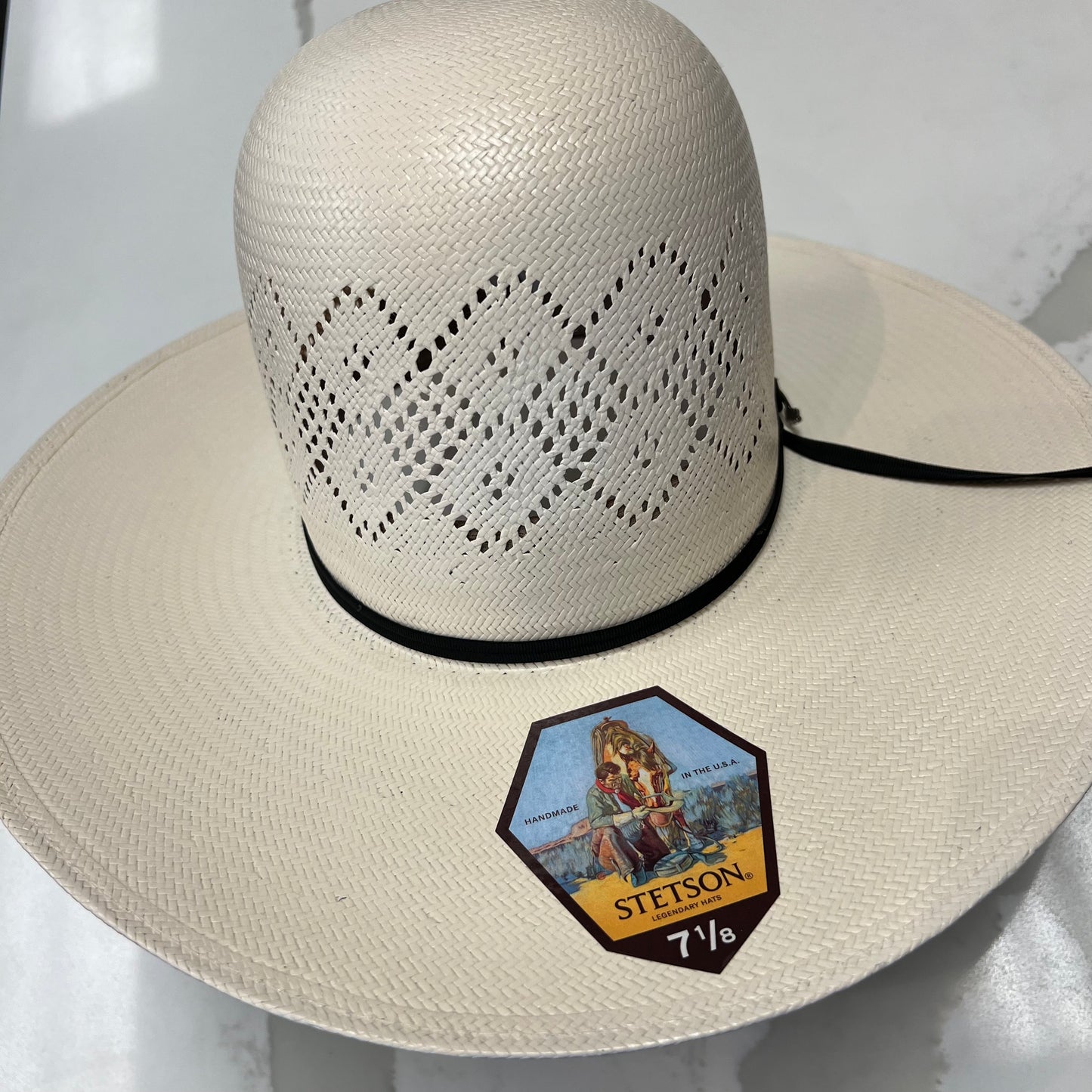 Stetson Brookwood 4 1/4" Brim Open Crown Straw