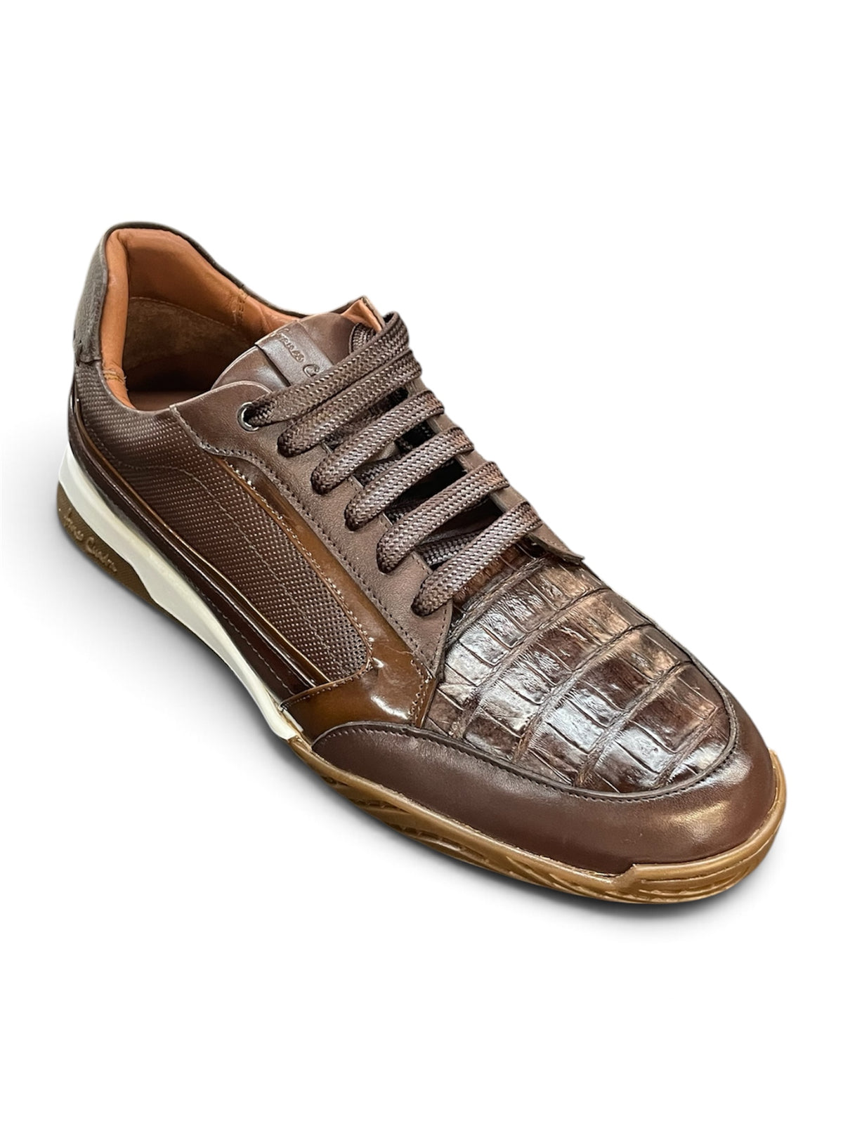 Men Brown Caiman Sneaker FF406