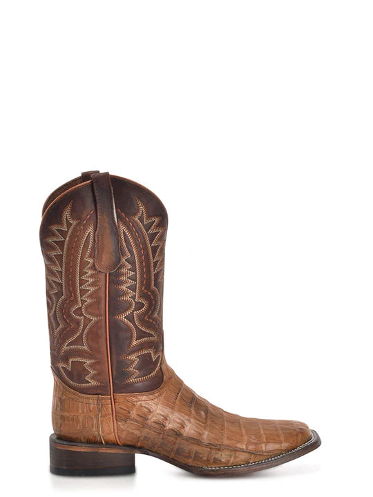 Men's Circle G L6141 Tan Caiman