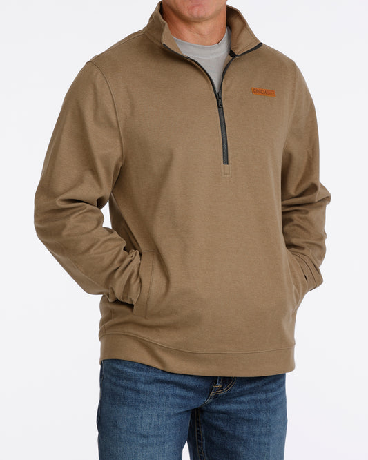 Mens 1/2 Zip Pullover Oak MWK1913005