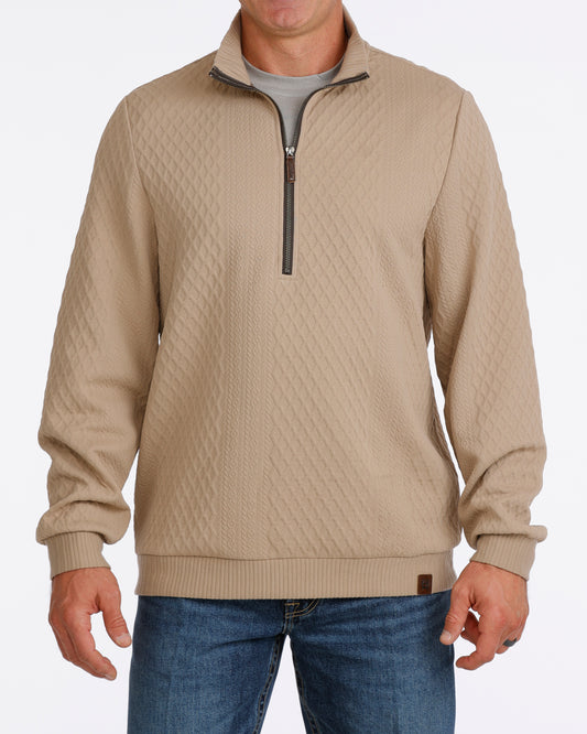 Men 1/2 Zip Pullover Stone MWK1957001
