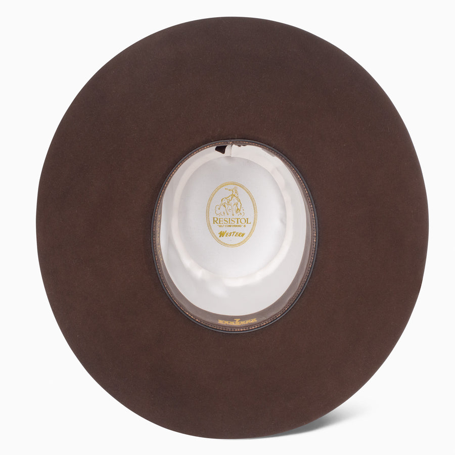 Resistol 7X Chute 5 Chocolate Open Crown 6" Felt Hat