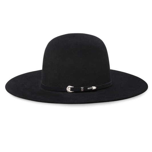 Resistol 6x Midnight Black 6" Open Crown Felt Hat