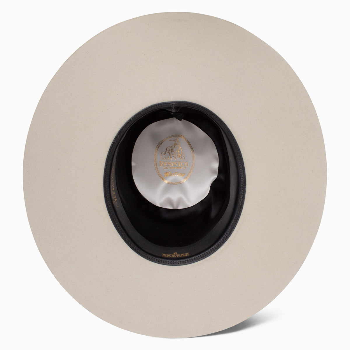 Resistol Midnight 6X Silverbelly Felt Hat 6" Open Crown