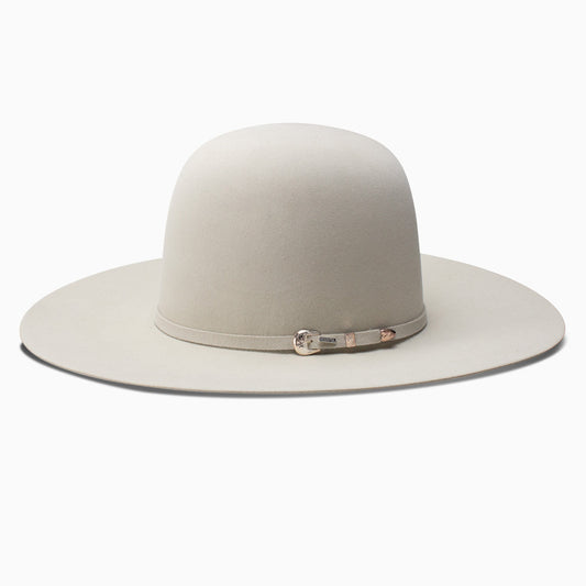 Resistol Midnight 6X Silverbelly Felt Hat 6" Open Crown