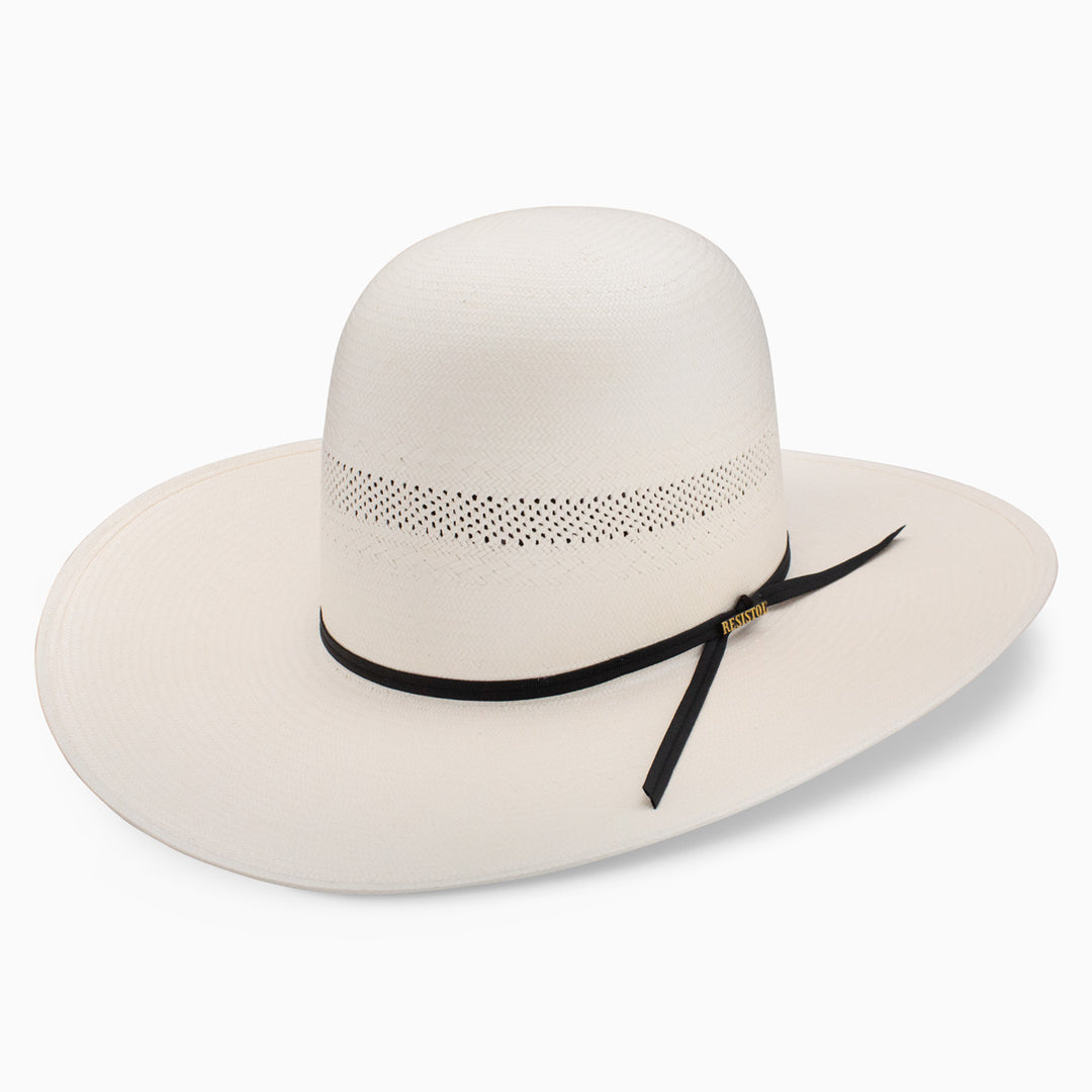 Resistol 20X Cutbank Straw Hat Open Crown