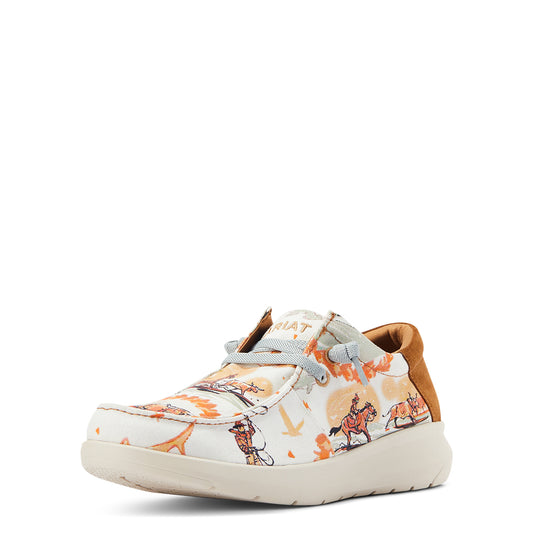 Men's Hilo Western Aloha Surfing Longhorn Print