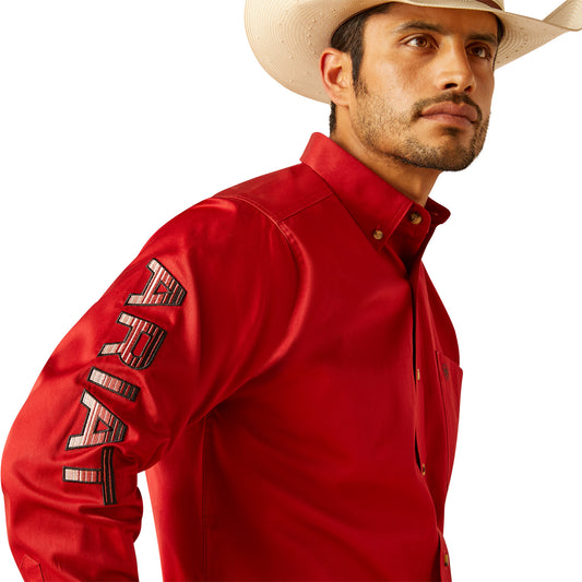 Team Logo Twill Classic Fit Shirt RED