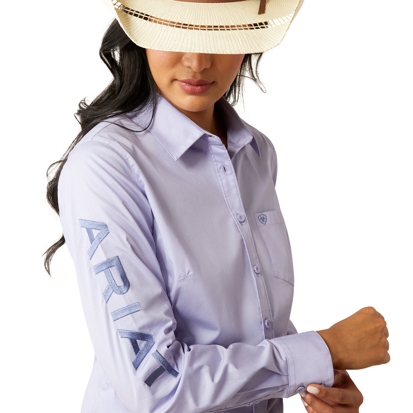 Women's Ariat Team Kirby Stretch Shirt SWEET LAVENDER