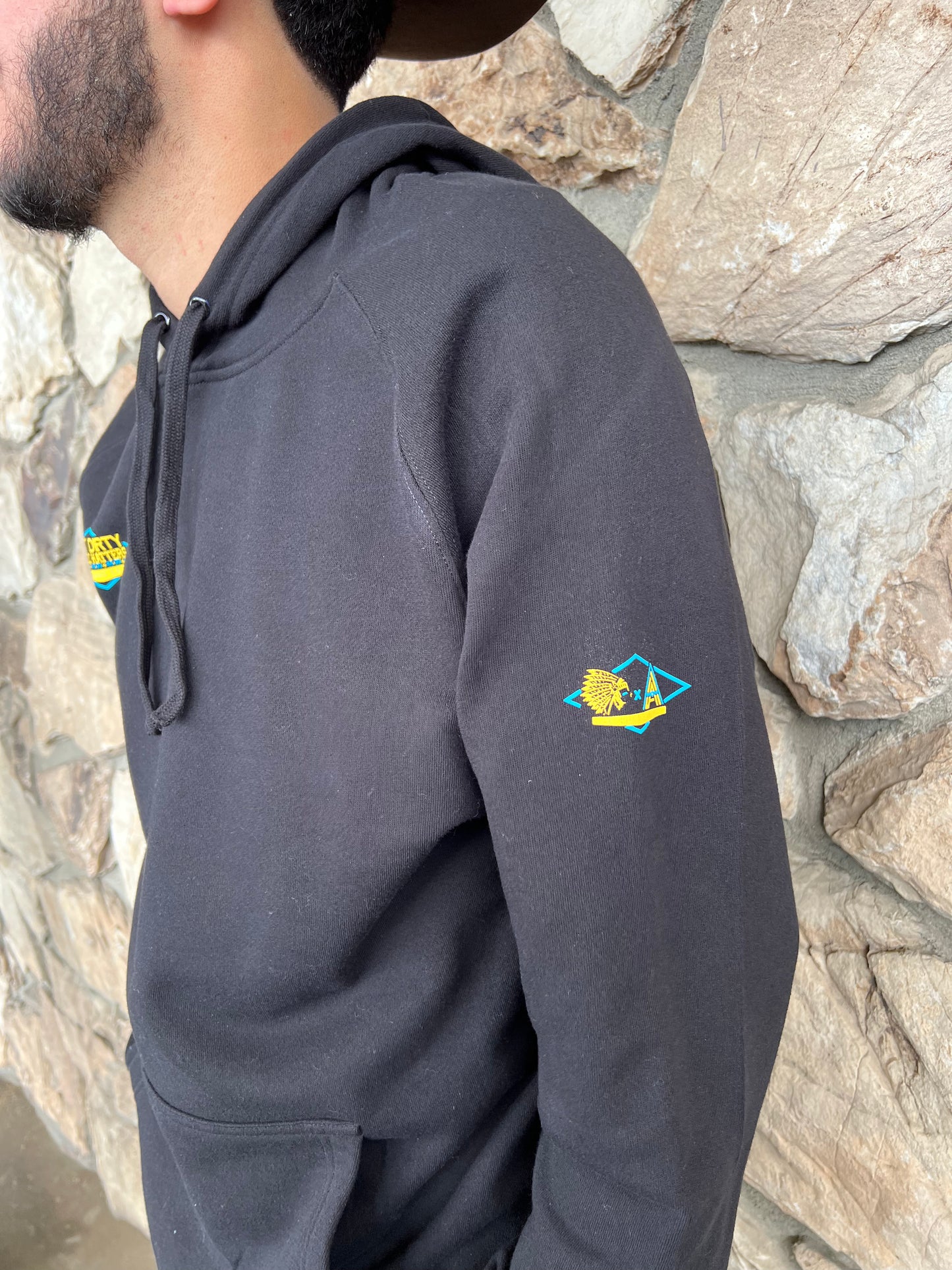 Get Dirty Merchandise X Arctic Hatters Hoodie BLU/YLW