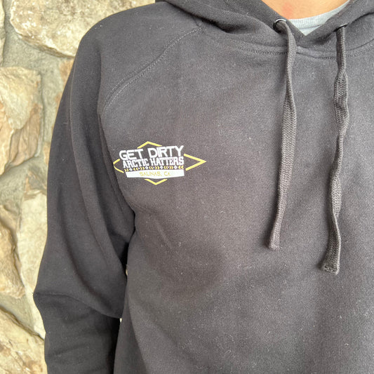 Get Dirty Merchandise X Arctic Hatters Hoodie GOLD/WHT