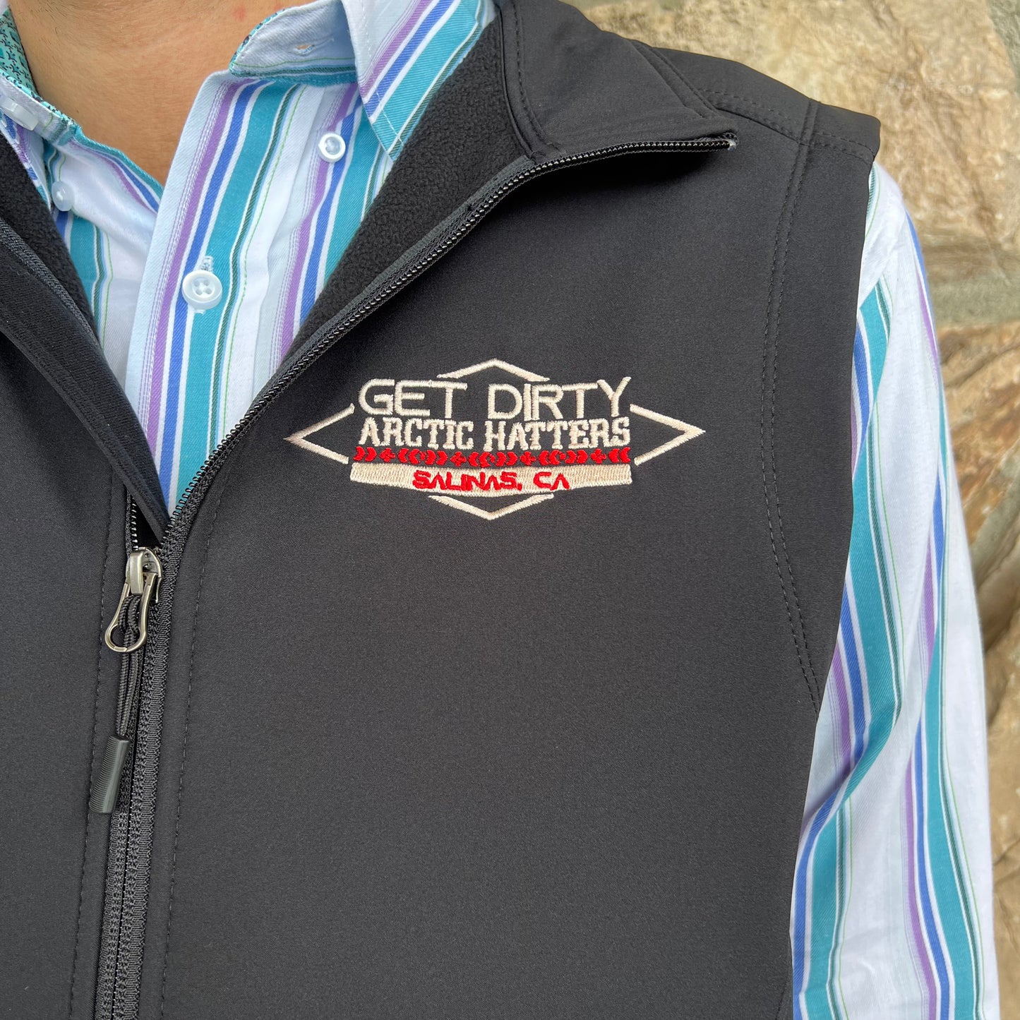 Get Dirty Merchandise X Arctic Hatters Vest RG/RED