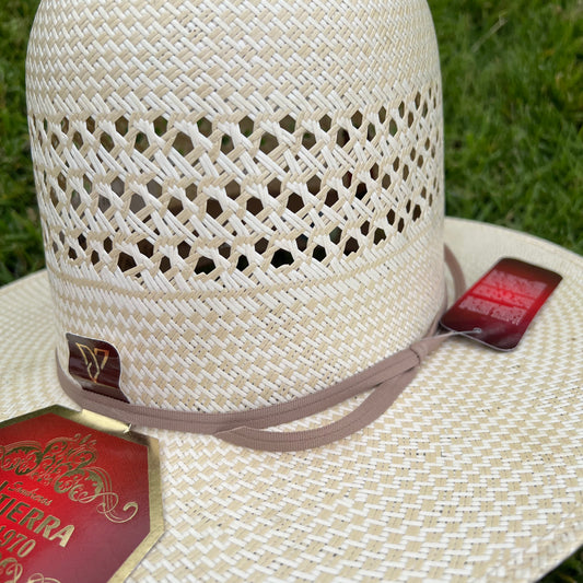 Valtierra Tall Crown Straw Hat- Mazapan