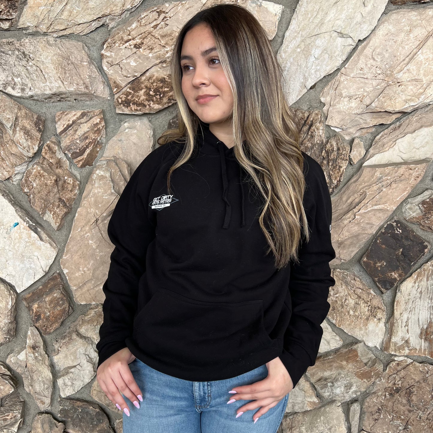 Get Dirty Merchandise X Arctic Hatters Hoodie GRY/WHT