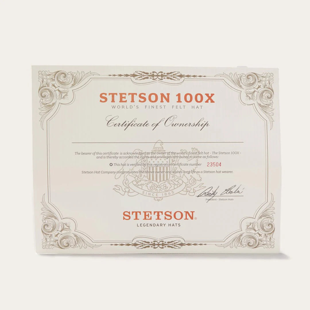 Stetson 100X El Presidente SILVERBELLY