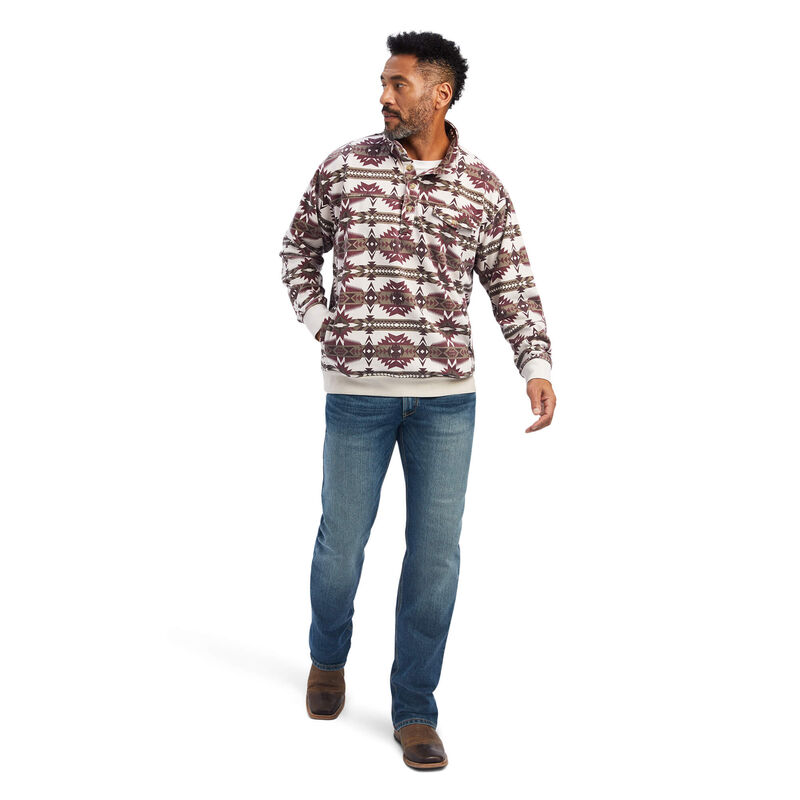 Ariat Cashmere Southwest Printed Overdyed Washed Sweater