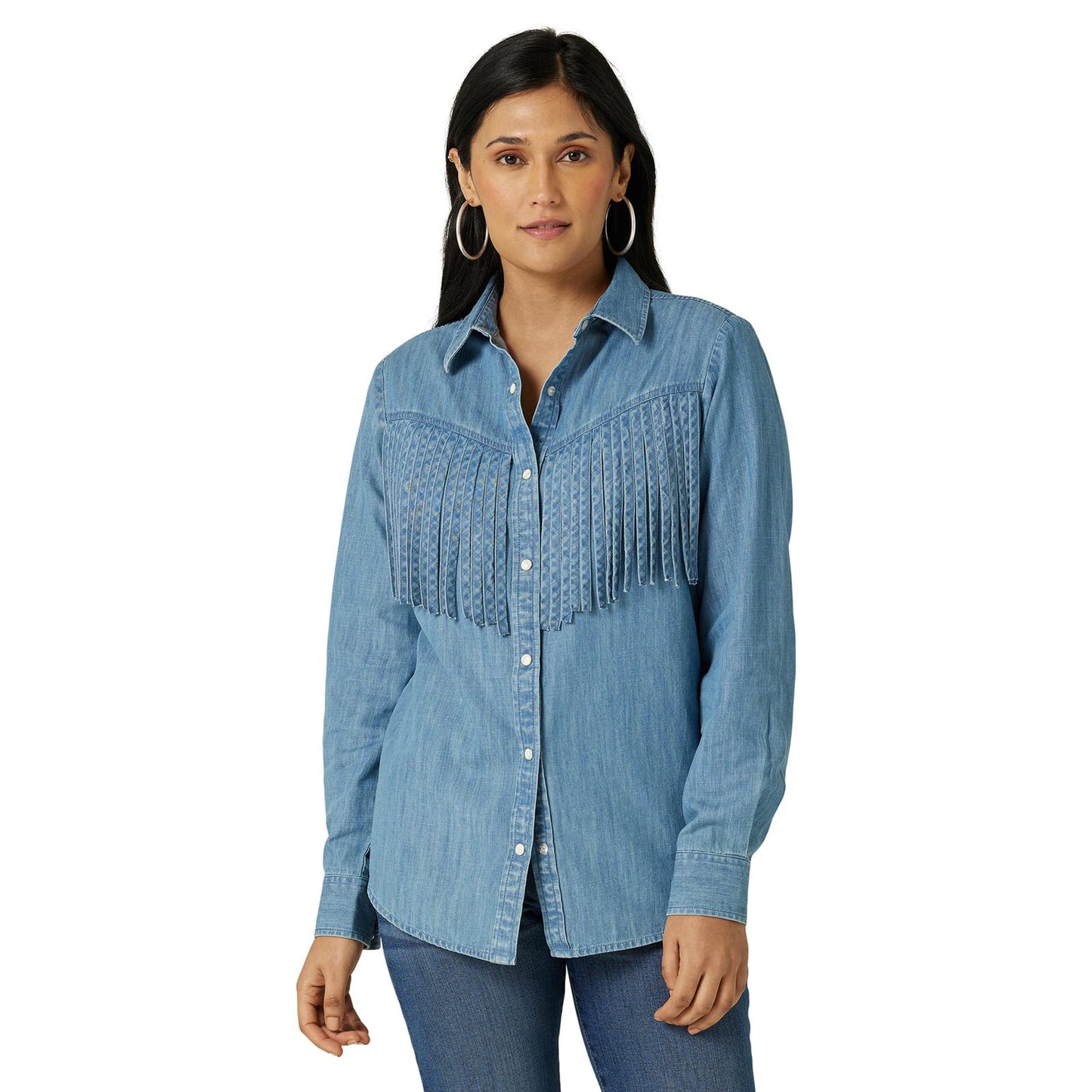 Denim Snap Western Shirt