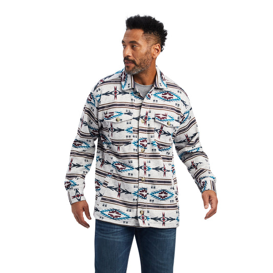 Ariat Caldwell Printed Shirt Jacket DARK OATMEAL
