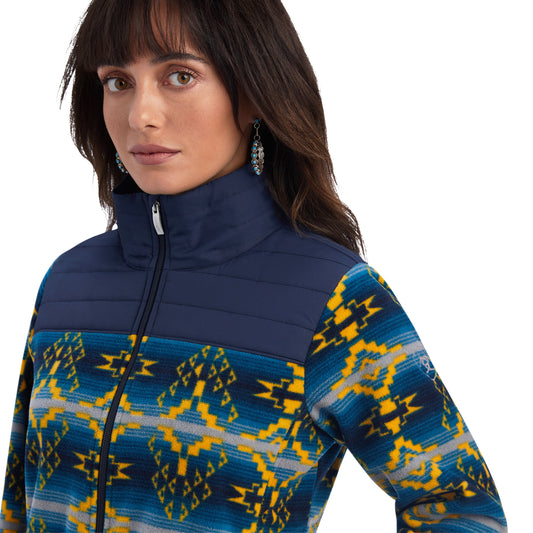 Prescott Fleece Jacket NAVY SONORAN PRINT
