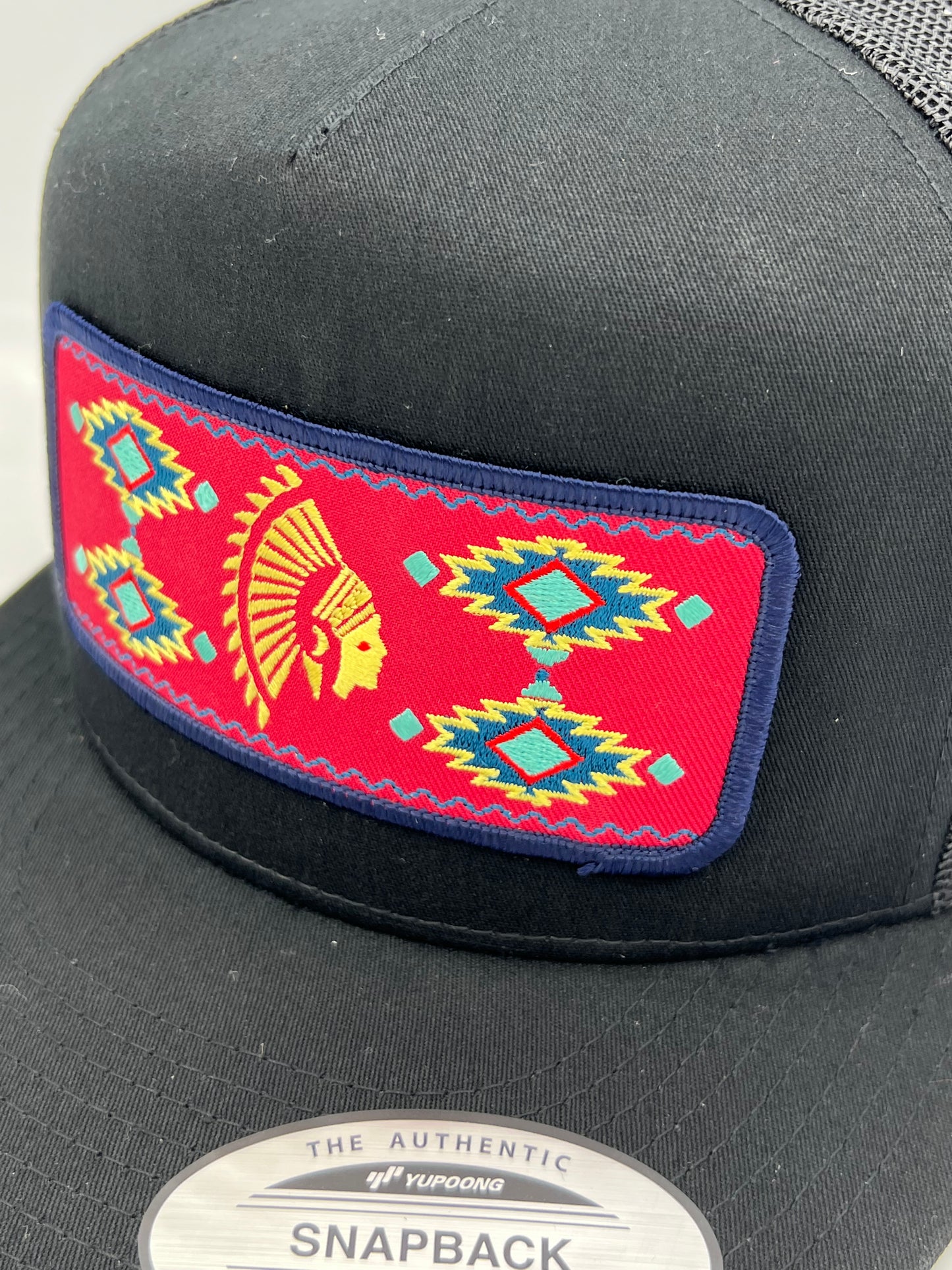 Get Dirty Merchandise Red Aztlan Blk/Blk Trucker Hat