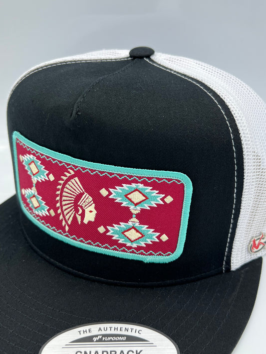 Get Dirty Merchandise Mrn Aztlan Blk/Wht Trucker Hat