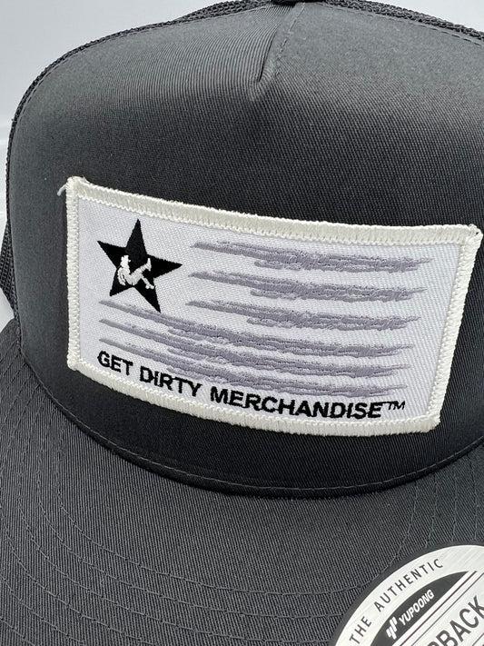 Get Dirty Merchandise Gray W&F Chr/Chr Trucker Hat
