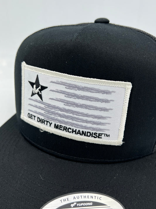 Get Dirty Merchandise Gray W&F Blk/Blk Trucker Hat