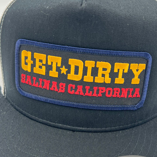 Get Dirty Merchandise BLK Arabella Blk/Wht Trucker Hat