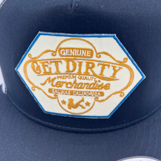 Get Dirty Merchandise Ivory Balaclava Blk/Wht Trucker Hat