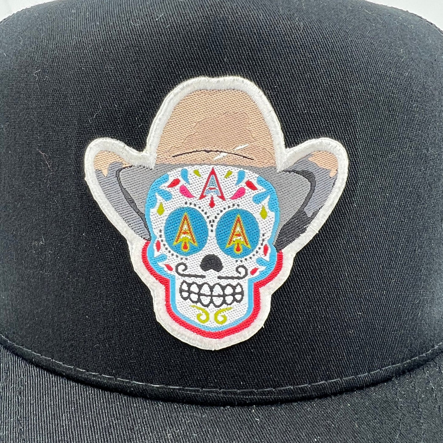 Arctic Hatters WHT Dia de los Lifts Blk/Wht Trucker Hat