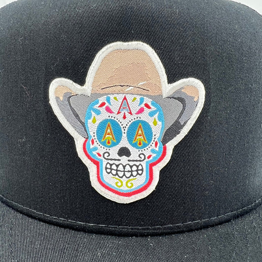 Arctic Hatters WHT Dia de los Lifts Blk/Blk Trucker Hat