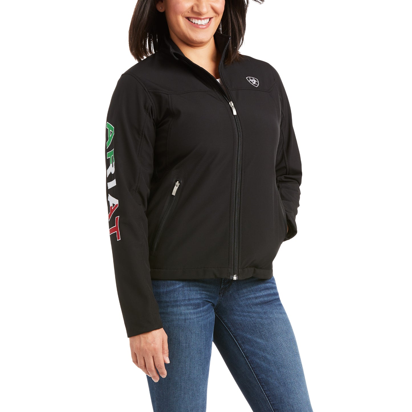 Ariat Classic Team Softshell MEXICO Jacket BLACK