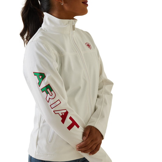 Ariat Classic Team Softshell MEXICO Jacket WHITE