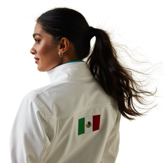 Ariat Classic Team Softshell MEXICO Jacket WHITE