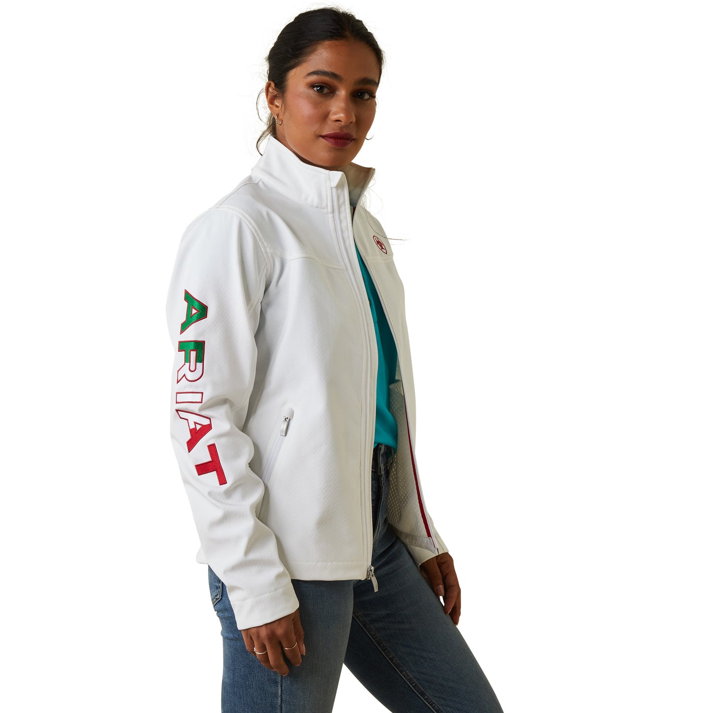 Ariat Classic Team Softshell MEXICO Jacket WHITE