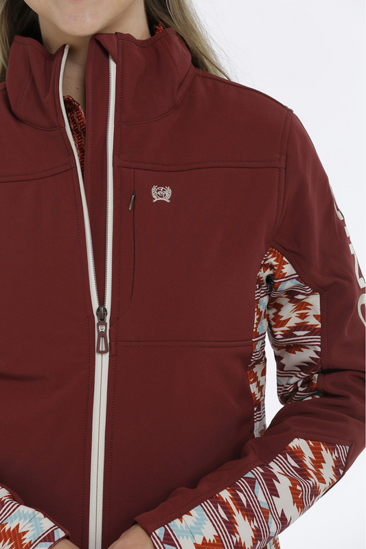 Concealed Carry Bonded Jacket BURGUNDY