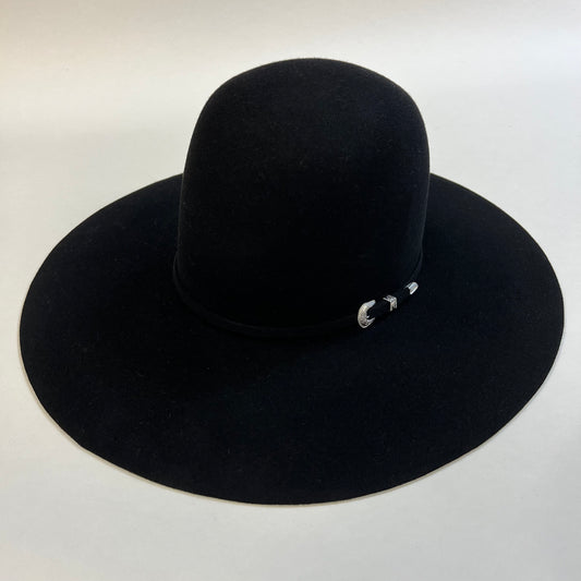 Tacchino 10X Black Felt Hat 6" Open Crown