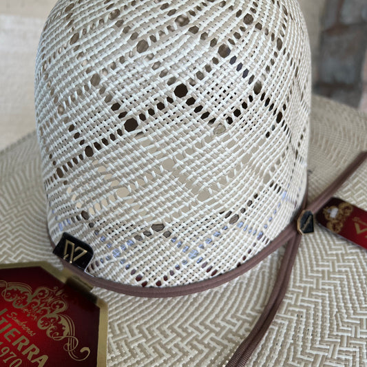 Valtierra Straw 6" Crown- Ajedrez