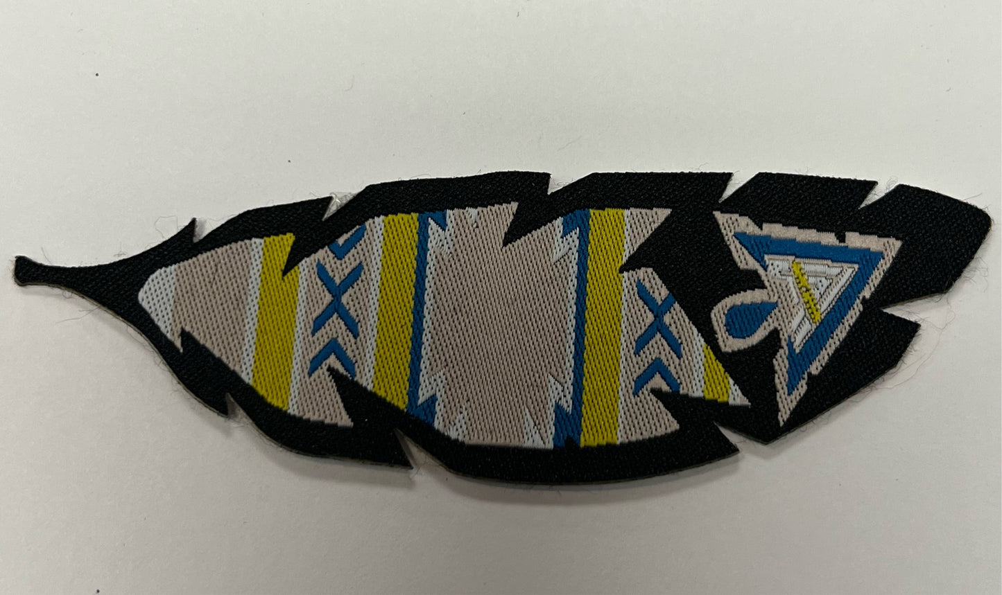 Arctic Hatters Gold Feather Patch