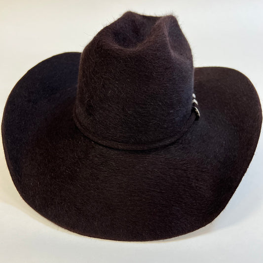 Tacchino 10X Black Cherry Felt Hat Grizzly 6" Open Crown