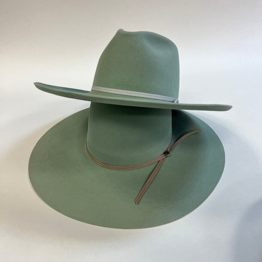 Tacchino 6X Mint Felt Hat 6" Open Crown