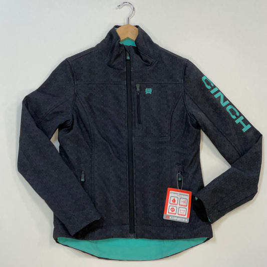 Conceal Carry Bonded Jacket Charcoal/Teal