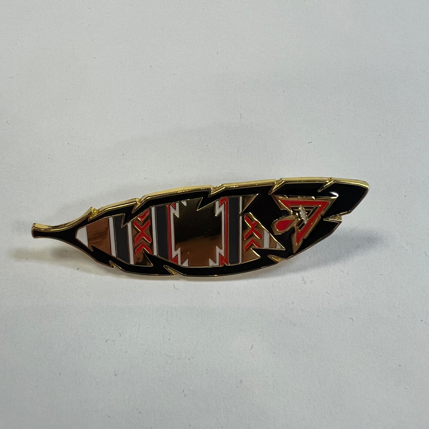 Arctic Hatters Feather Gold Pin