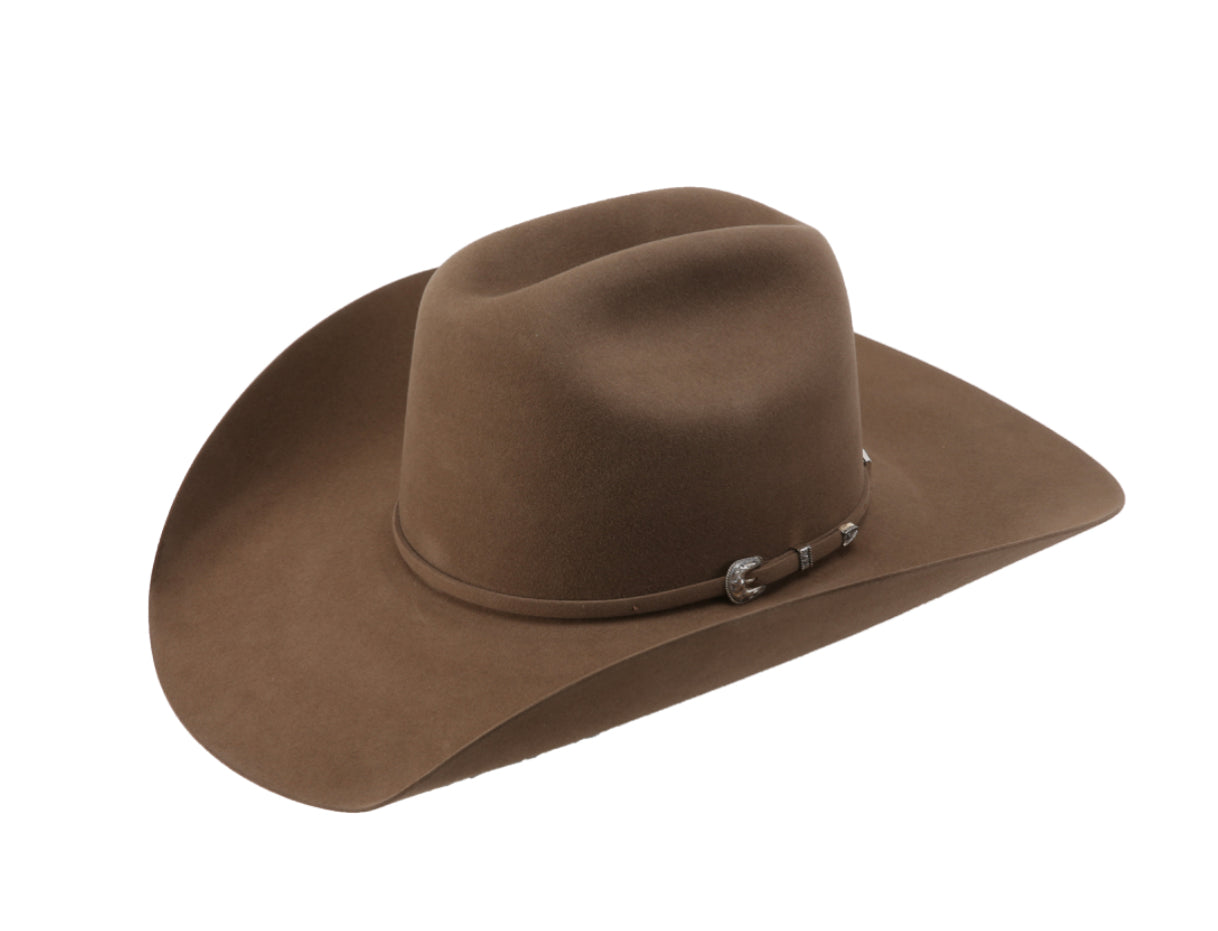 American Hat 10X Pecan Felt Hat 6" Open Crown
