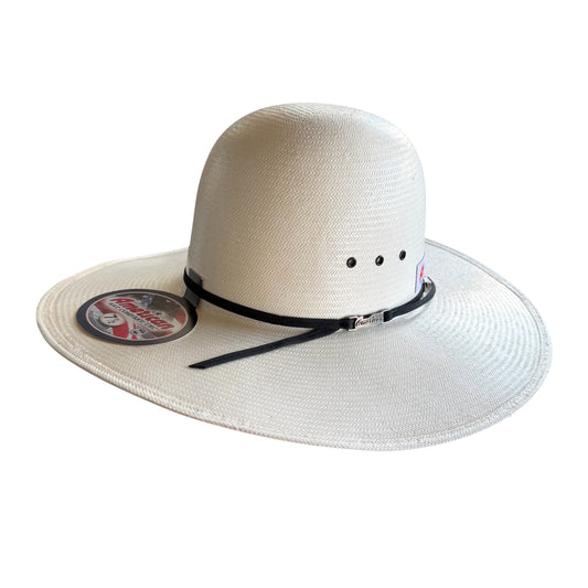 American Hat 5604 with Eye Lids Straw 6" Open Crown